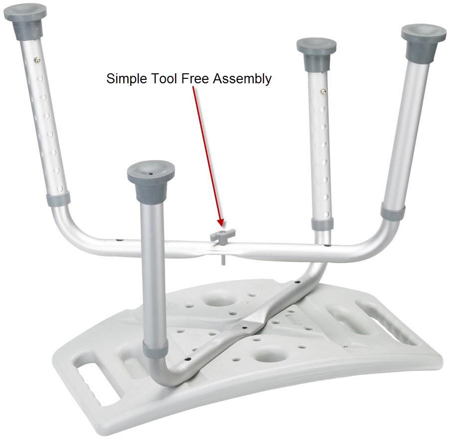 Drive Medical Deluxe Aluminum Shower Bench Without Back at Marion Mays blog